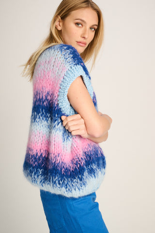 Renèe Debardeur Degradé Pastel Blue / Cobalt / Pink