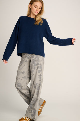 Frieda Pullover Crew Neck Night Blue