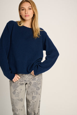 Frieda Pullover Crew Neck Night Blue