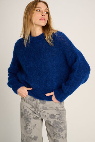 Coco Pullover Crewneck Cobalt Blue