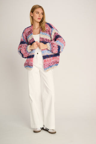 Helena Cardigan Short Stripe