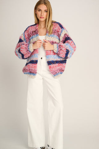 Helena Cardigan Short Stripe