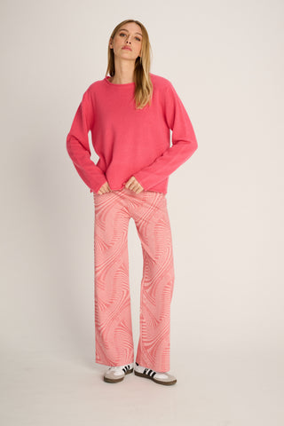 Frieda Pullover Crew Neck Pink