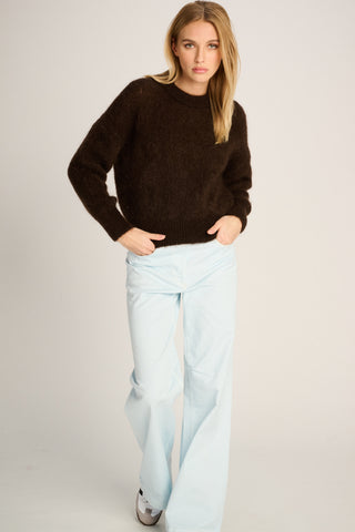 Coco Pullover Crewneck Chocolate Brown