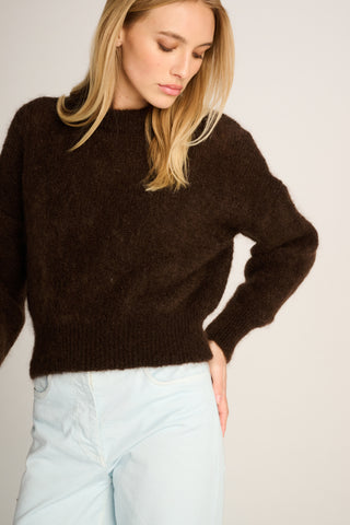 Coco Pullover Crewneck Chocolate Brown