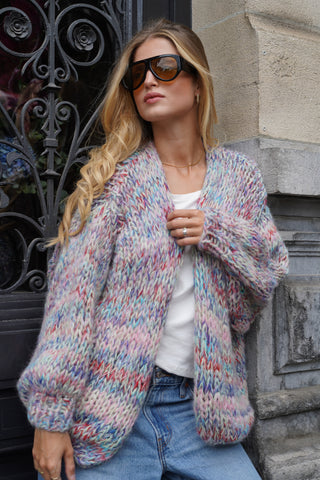Malou Alpaca Cardigan Short - Multicolour