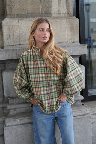 Valerie Blouse Green / Purple