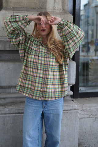 Valerie Blouse Green / Purple