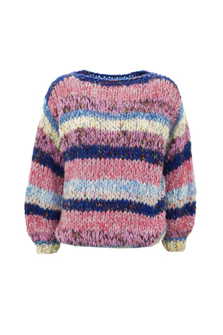 Laura Pullover Round Neck Stripe