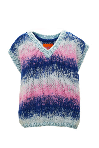 Renèe Debardeur Degradé Pastel Blue / Cobalt / Pink