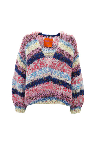 Helena Cardigan Short Stripe