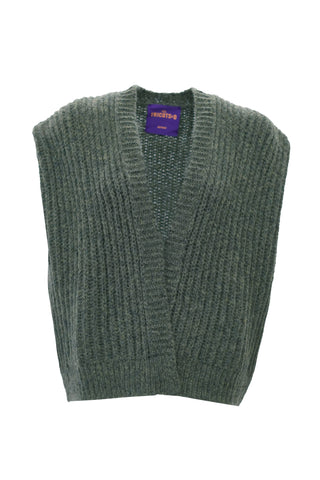 Stella Cardigan Sleeveless Khaki