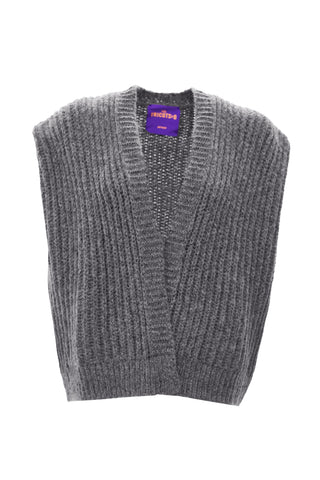 Stella Cardigan Sleeveless Grey