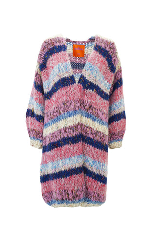 Nicole Cardigan Long Stripe