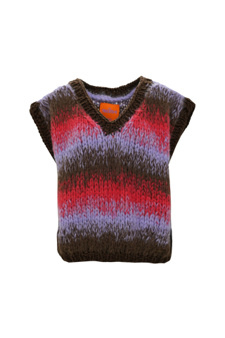 Renèe Debardeur Degradé Brown / Red / Lilac