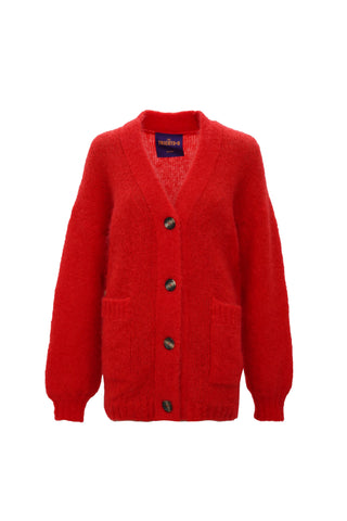 Charlie cardigan with pockets red