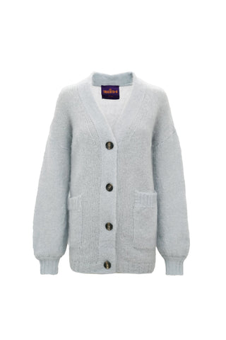 Charlie Cardigan With Pockets Pastel Blue