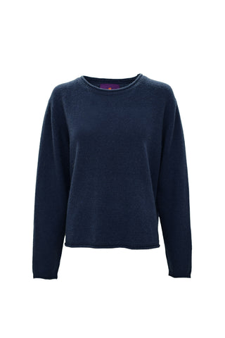 Frieda Pullover Crew Neck Night Blue