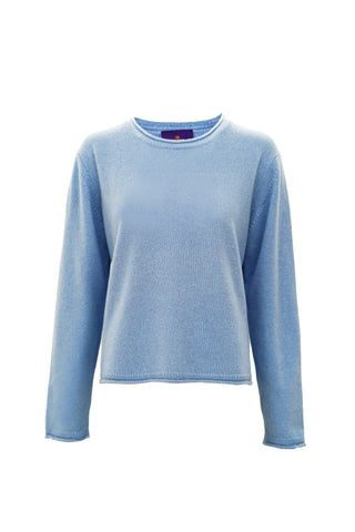 Frieda Pullover Crew Neck Pastel Blue