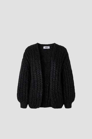 Audrey Cardigan Short Rib Black