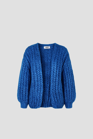 Audrey Cardigan Short Rib Cobalt