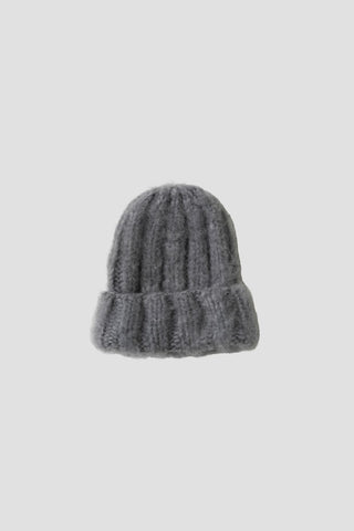 Ella Cashmere Beanie - Grey