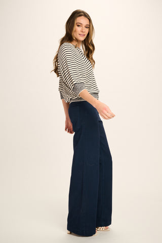 Anais Cotton Jeans - Navy