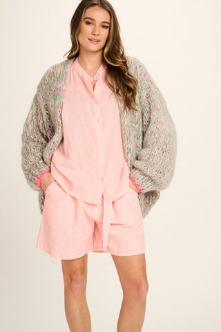 Valerie Cotton Blouse - Pale Pink