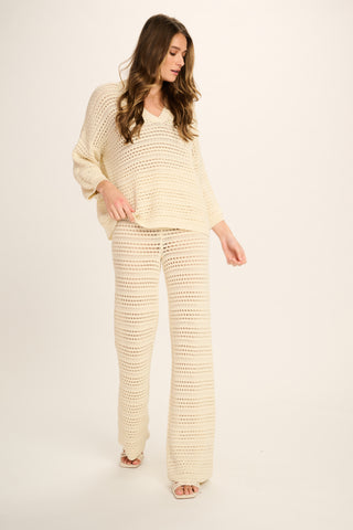 Evi Cotton Pants - All Off White