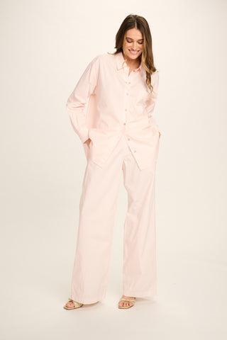 Nathalie Cotton Pants - Pale Pink