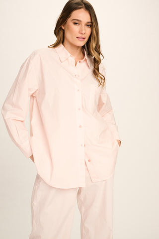 Paulina Cotton Blouse - Pale Pink
