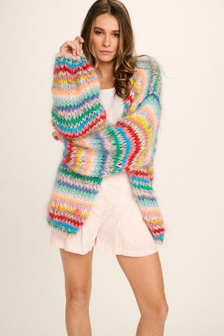 Eloise Mohair Cardigan Short - Multicolour