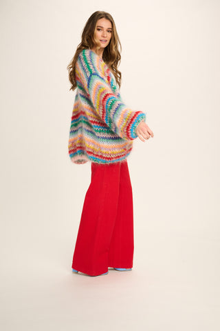 Eloise Mohair Cardigan Short - Multicolour