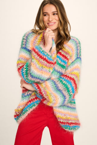 Eloise Mohair Cardigan Short - Multicolour