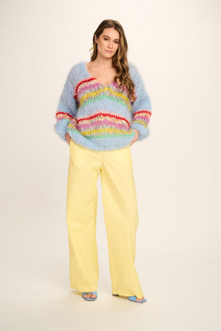 Nathalie Cotton Pants - Yellow
