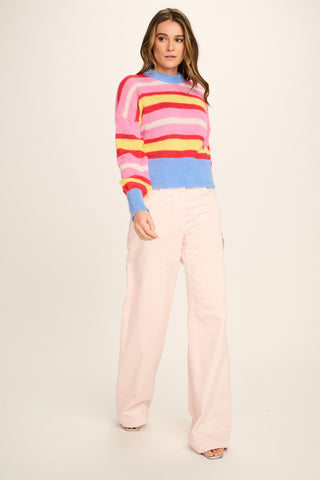 Anais Cotton Jeans - Pale Pink