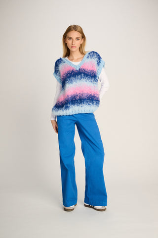 Renèe Debardeur Degradé Pastel Blue / Cobalt / Pink