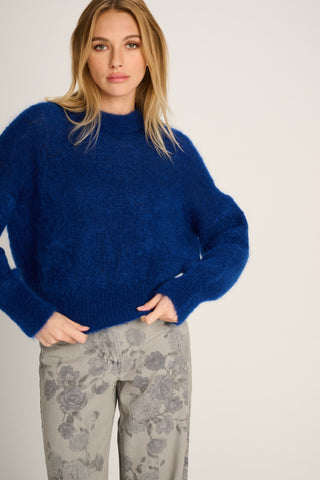 Coco Pullover Crewneck Cobalt Blue