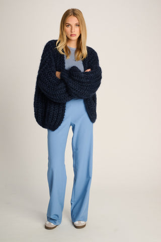 Audrey Cardigan Rib Navy