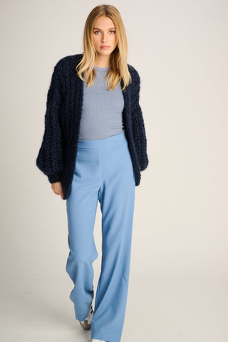 Audrey Cardigan Rib Navy