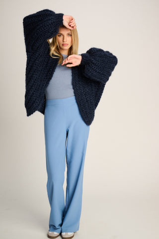 Audrey Cardigan Rib Navy