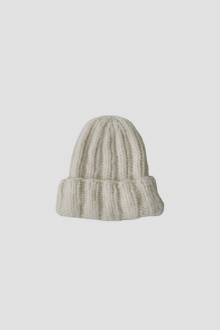 Ella Cashmere Beanie - Off White