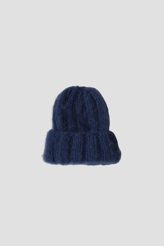 Ella Cashmere Beanie - Navy