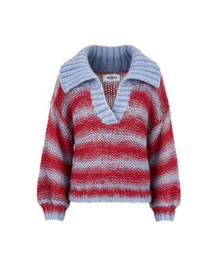 Luna Pullover Red/Lila