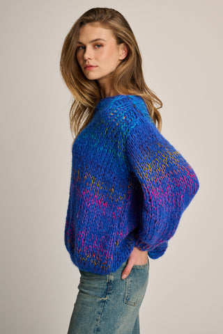 Amy Pullover Round Neck Cobalt Multi