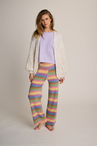 Michelle Knitted Pants Pastel Multi
