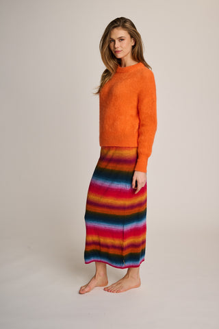 Manon Knitted Skirt Red-Blue Multi