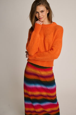 Coco Pullover Round Neck Orange