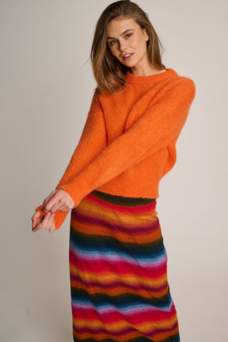 Coco Pullover Round Neck Orange