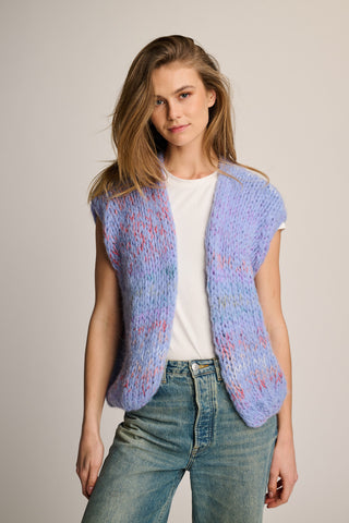 Noa Cardigan Sleeveless Blue Multi